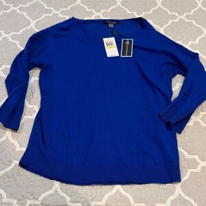 Cable & Gauge Royal Blue Long Sleeve Top
